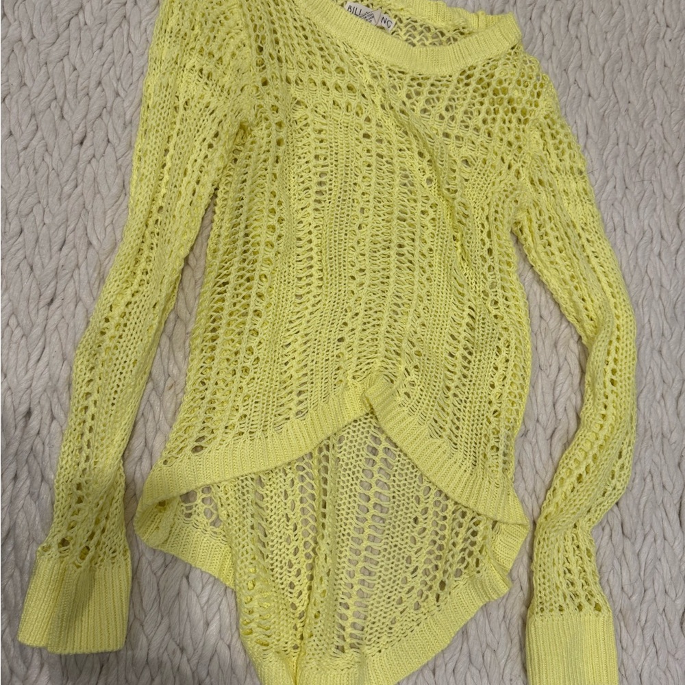 Yellow Knit Women's Sweater